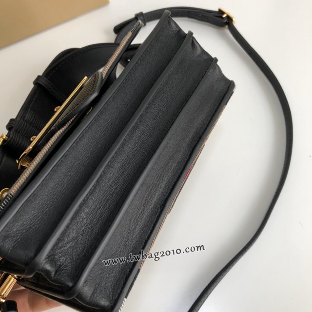 Burberry專門店新款搭扣包 巴寶莉精紡House格紋單肩斜挎女包 yxb1203